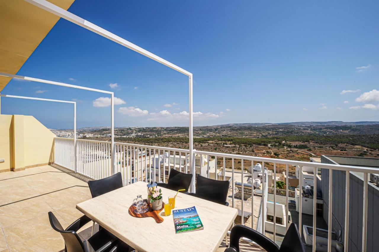 Summer Breeze Penthouse With Private Hot Tub & Terrace With Panoramic Views, By Getawaysmalta Mellieħa Dış mekan fotoğraf